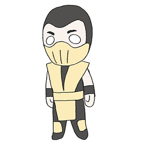 easy mortal kombat drawings